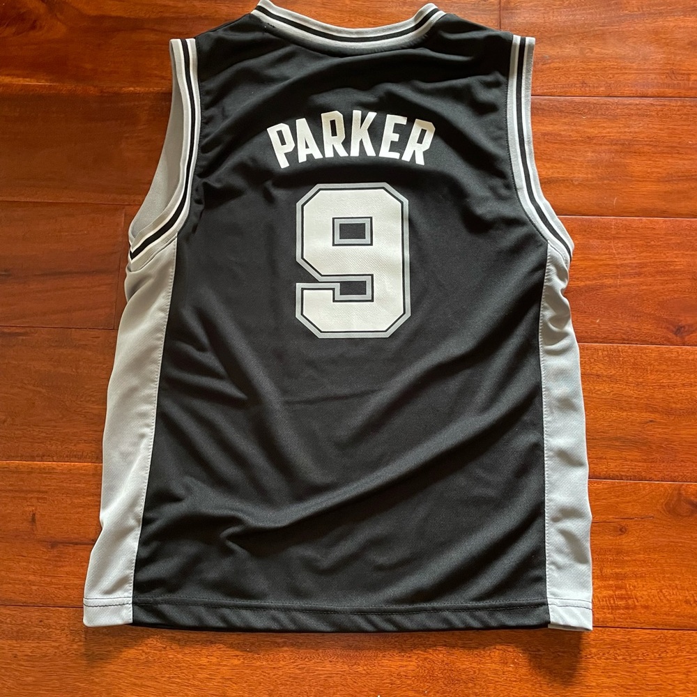 Parker Spurs #9 Adidas Youth M Basketball Jersey